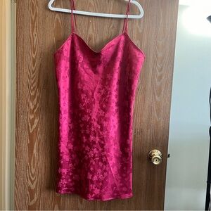 Vintage Warner’s sleepwear chemise night gown women’s size large red